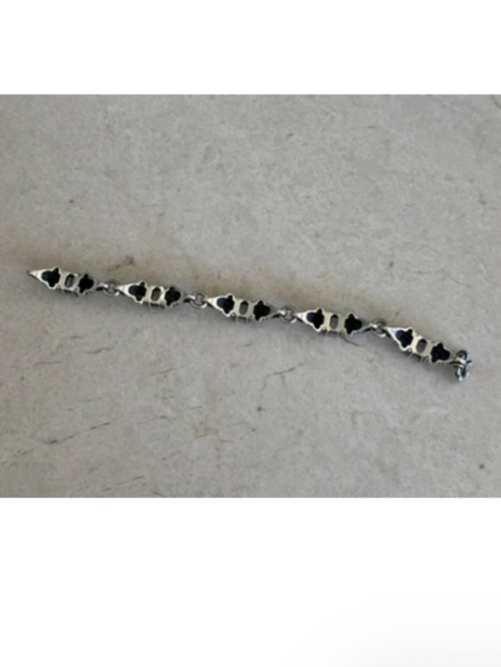 LAGOS 925 Sterling Silver 18K Gold Glacier Caviar White Topaz Link 7.5" Bracelet - Picture 13 of 16